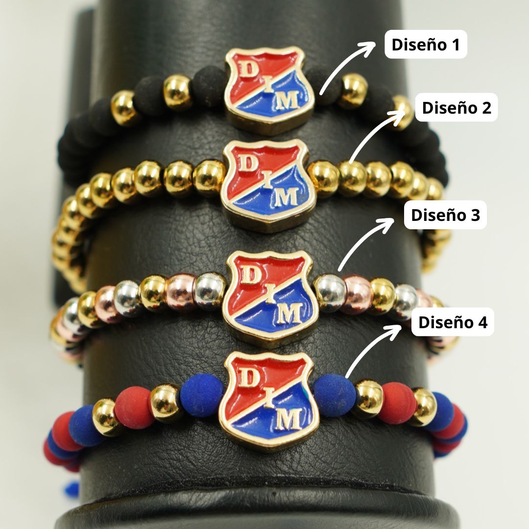 Pulsera Independiente Medellin (Oficial) Baño de Oro 18K
