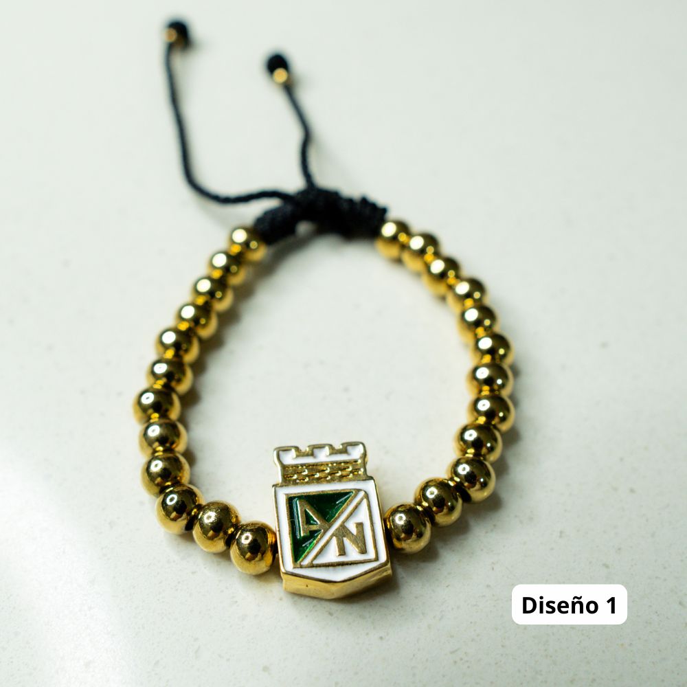 Pulsera Atletico Nacional (Oro laminado 18k)