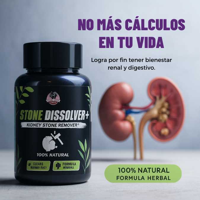 Stone Dissolver+ Elimina y previene todo tipo de cálculos