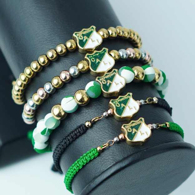 Pulsera de equipos Colombianos en Oro Laminado