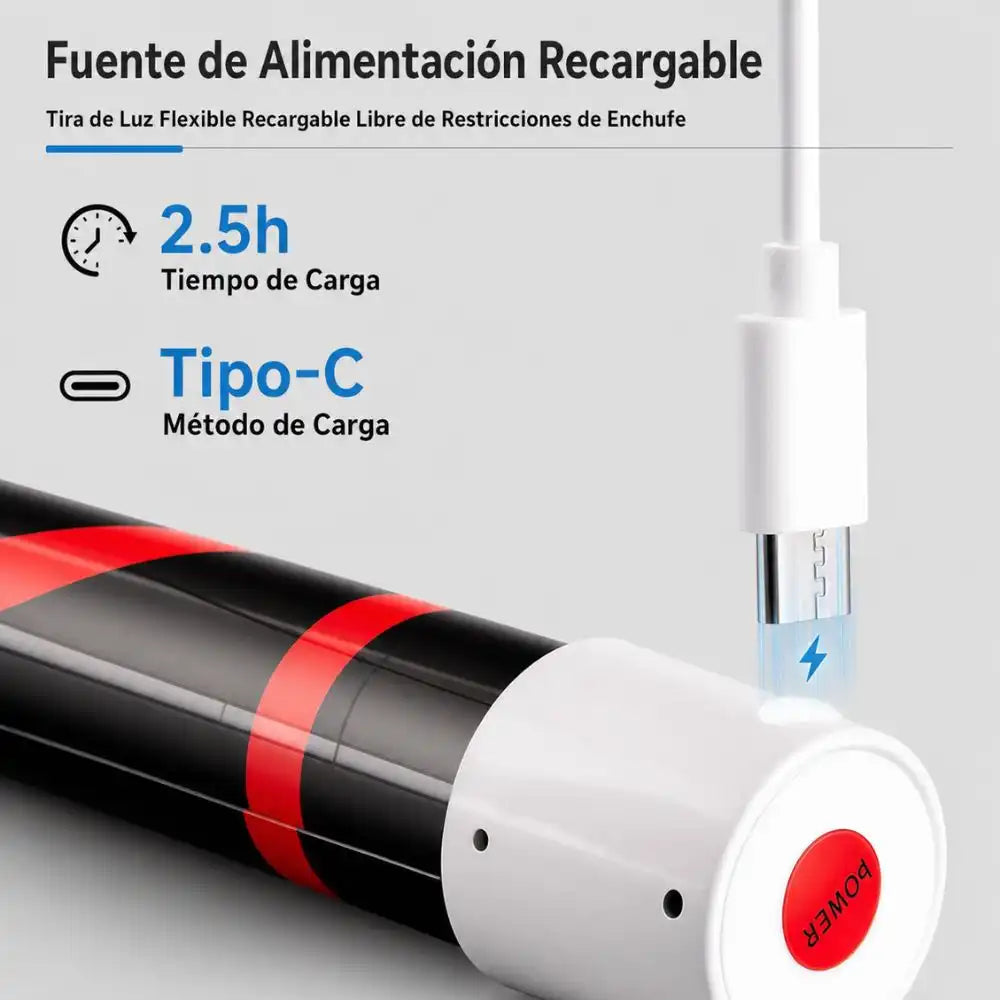 Linterna led de silicona – Luz potente para trabajo o emergencias