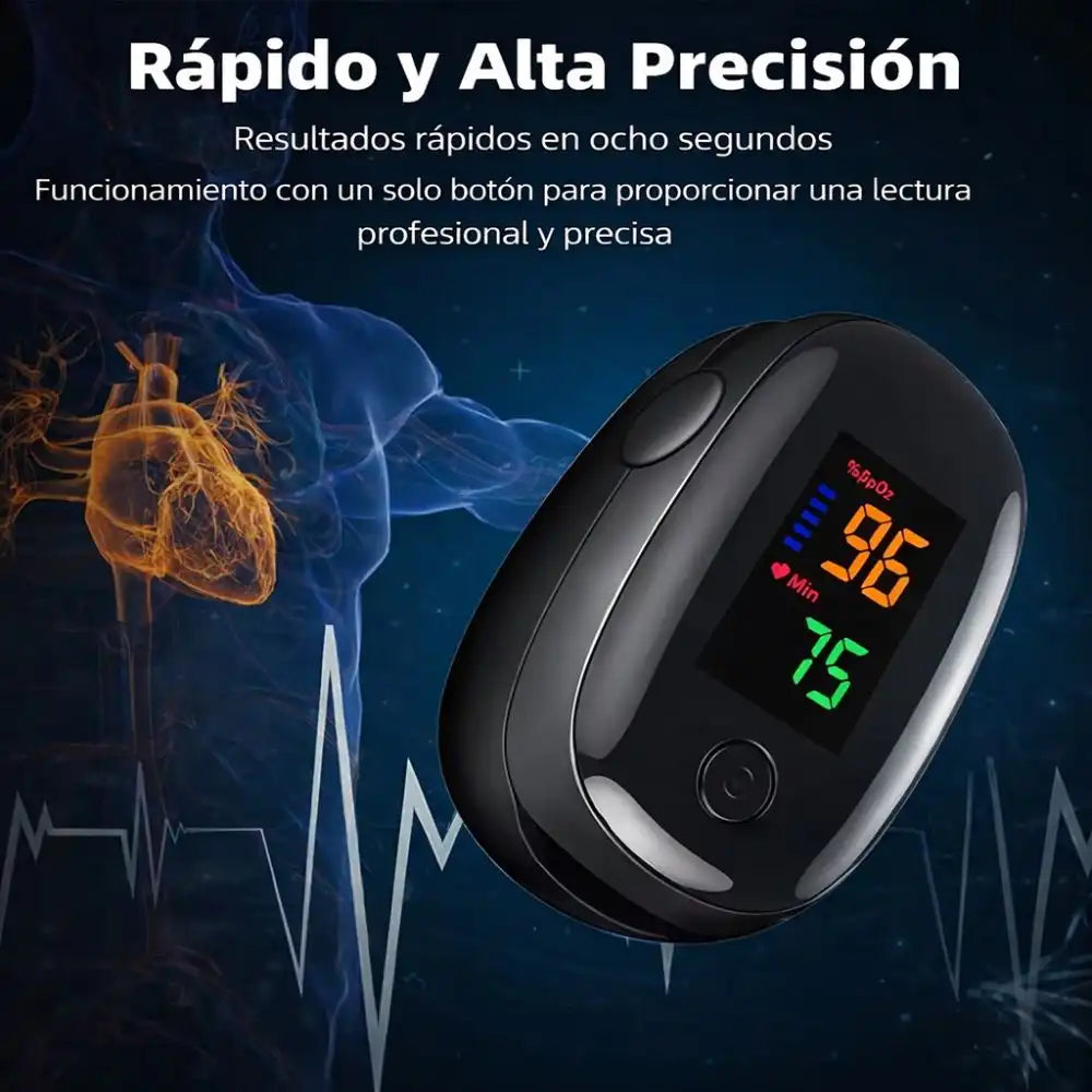 OXÍMETRO DIGITAL DE DEDO – Controla tu oxígeno y puso en segundos