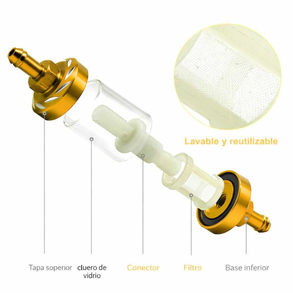 FILTRO DE GASOLINA UNIVERSAL PARA MOTO – Protege el motor y mejora el rendimiento