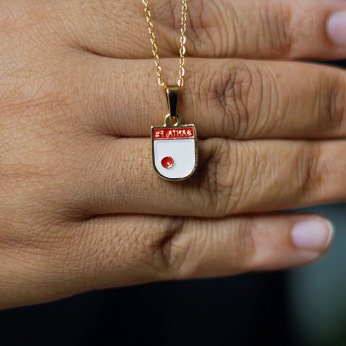 Cadena de Equipos de Fútbol Colombiano en Oro Laminado (no se pela, no cambia de color)