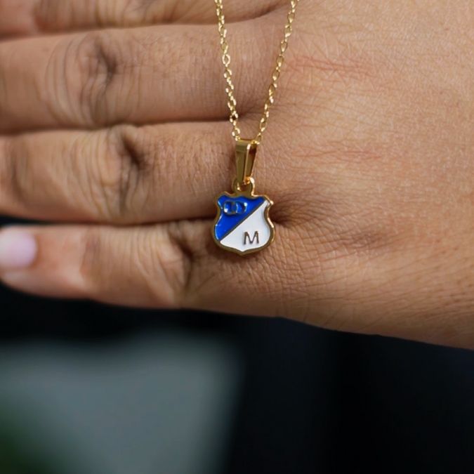 Cadena de Equipos de Fútbol Colombiano en Oro Laminado (no se pela, no cambia de color)