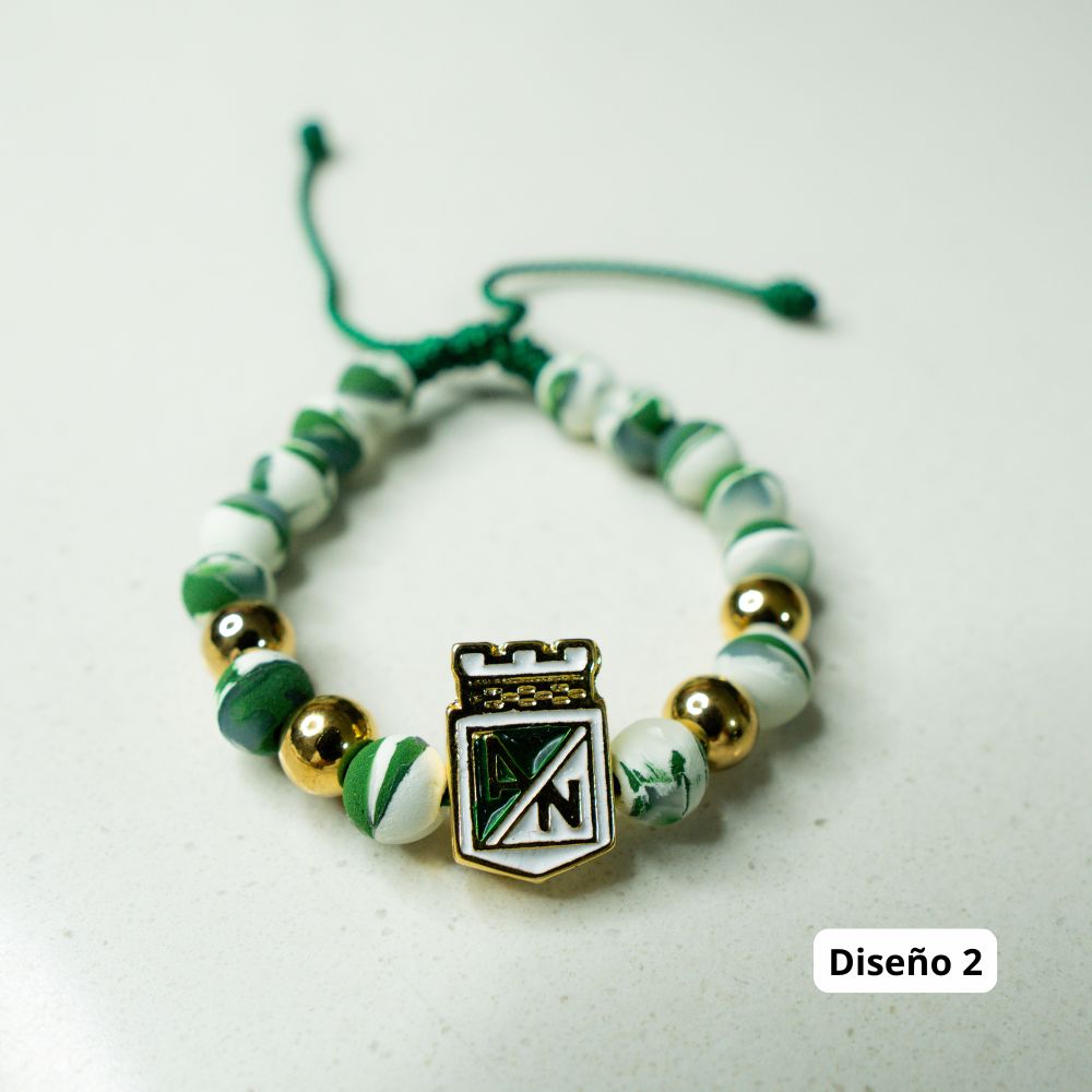 Pulsera Atletico Nacional (Oro laminado 18k)