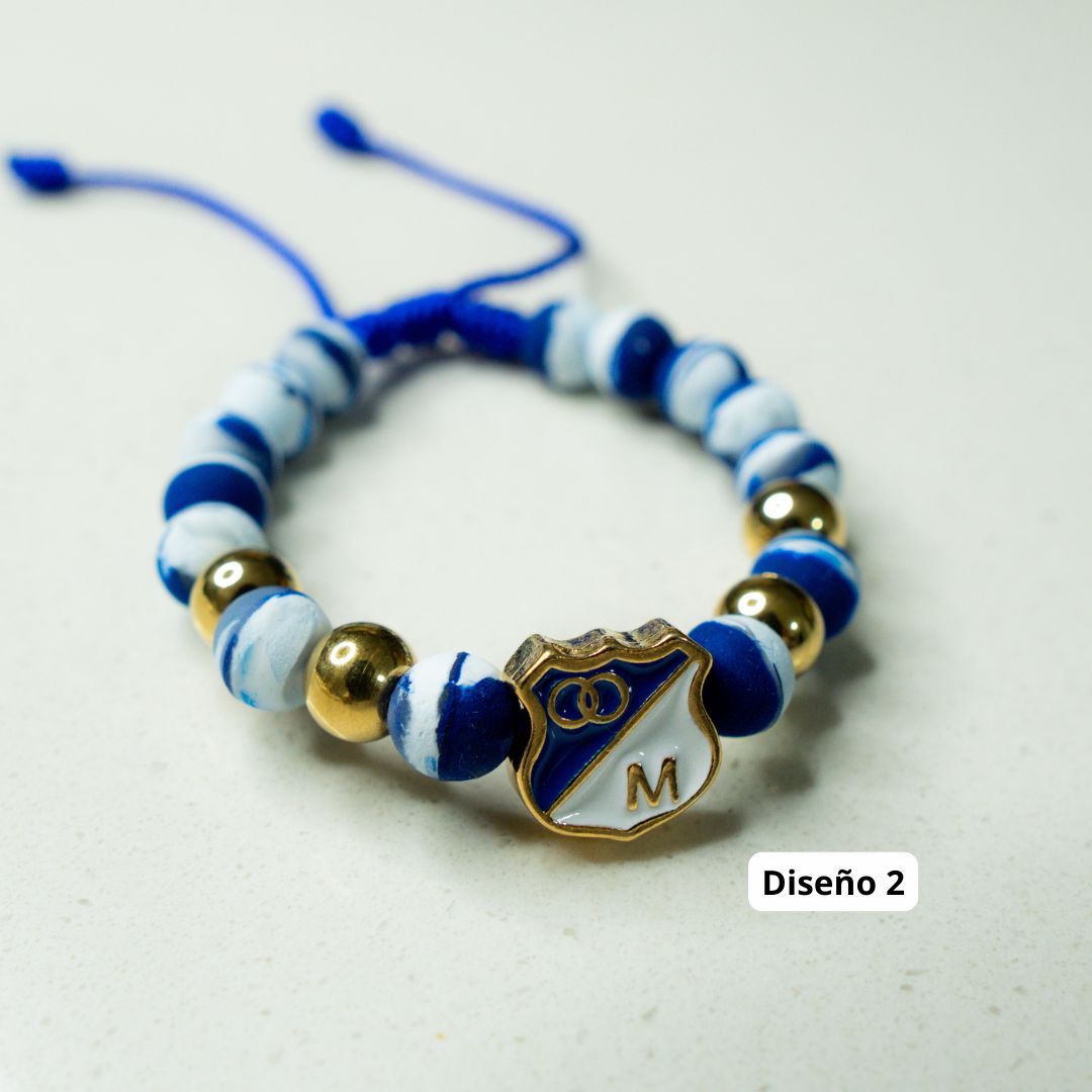 Pulsera Millonarios FC (Oro laminado 18k)