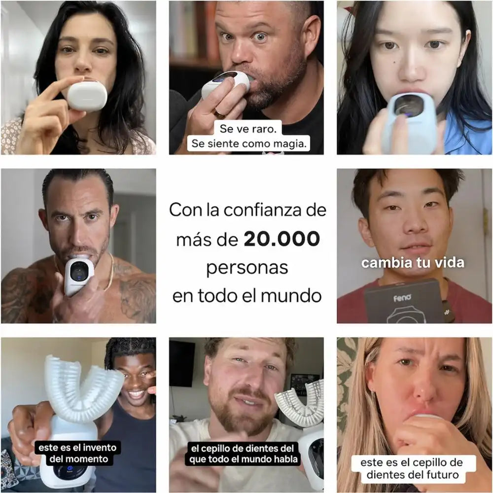 Cepillo dental eléctrico inteligente – Limpieza profunda y sonrisa más fresca cada día
