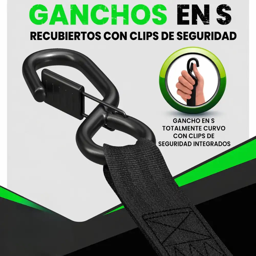 Correas retráctiles de amarre – Asegura tu carga en segundos y sin enredos
