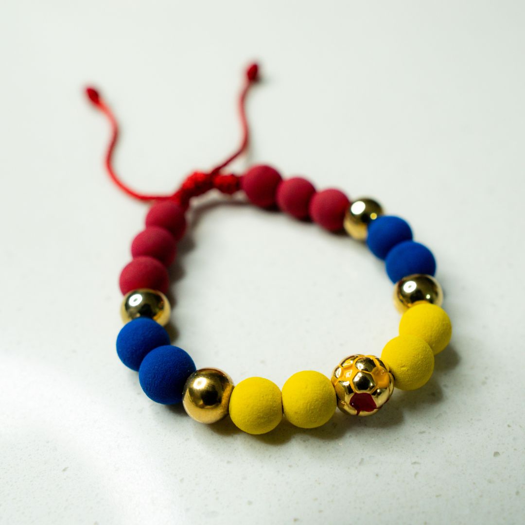Pulsera Amo Colombia (Baño de Oro 18K)