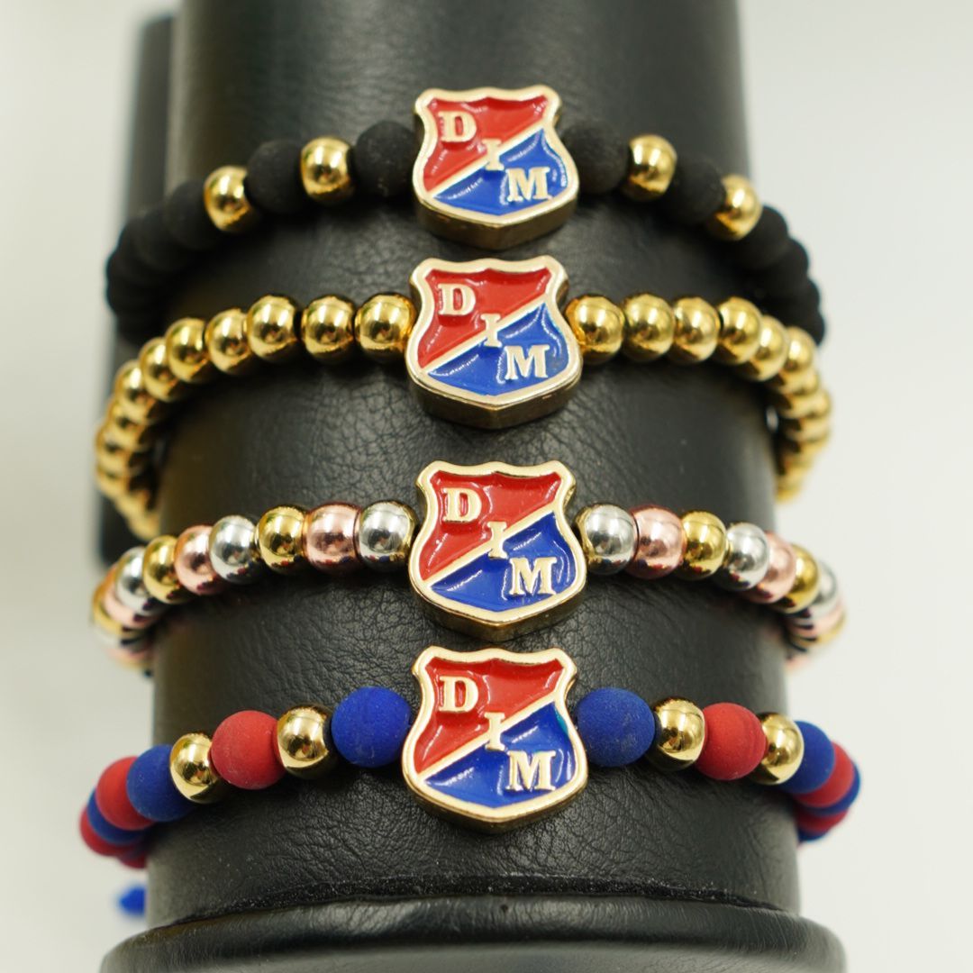 Pulsera Independiente Medellin (Oficial) Baño de Oro 18K