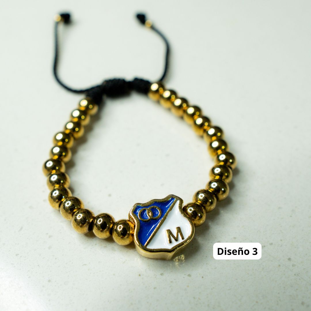 Pulsera Millonarios FC (Oro laminado 18k)