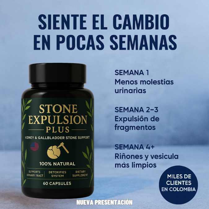 Stone Expulsion Plus: Elimina los cálculos y previene que aparezcan más