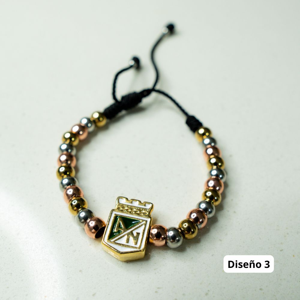 Pulsera Atletico Nacional (Oro laminado 18k)