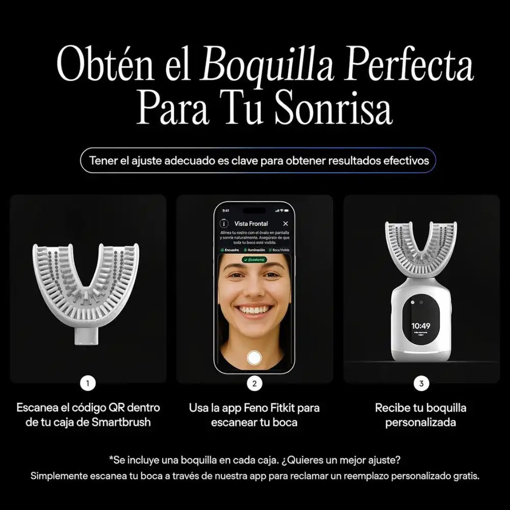 Cepillo dental eléctrico inteligente – Limpieza profunda y sonrisa más fresca cada día