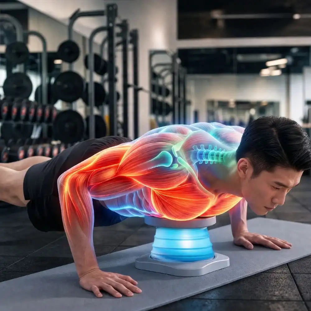 ResorFlex: Resorte de flexiones para principiantes y expertos. Trabaja todos los músculos