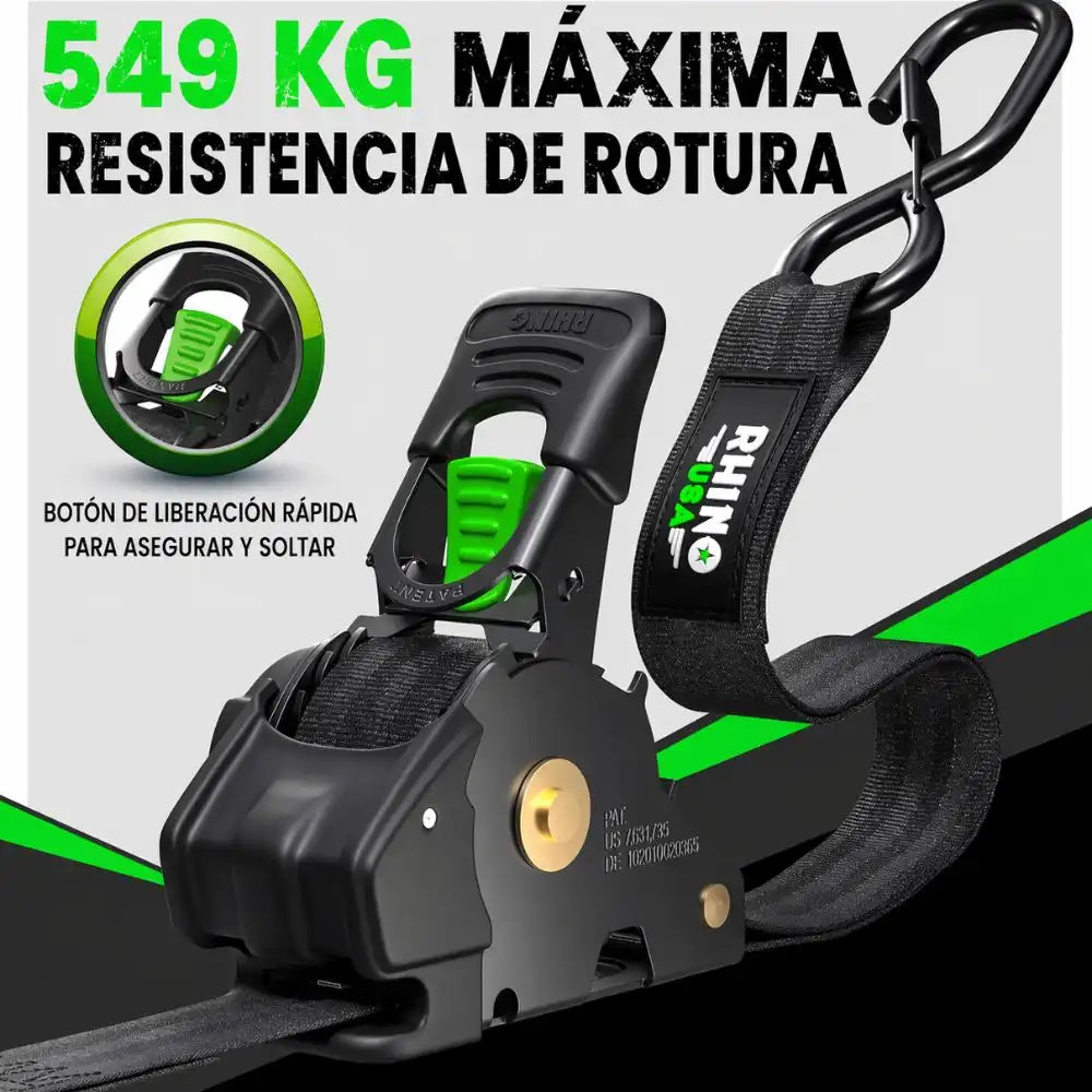 Correas retráctiles de amarre – Asegura tu carga en segundos y sin enredos