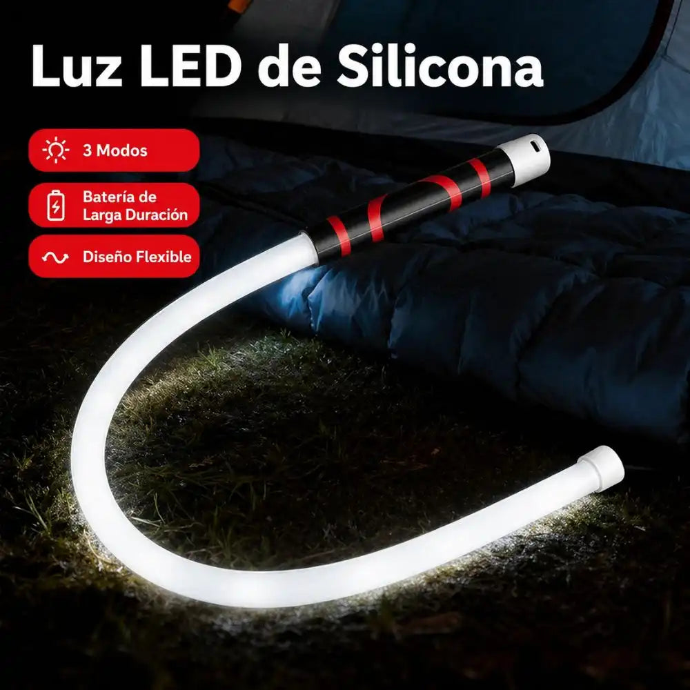 Linterna led de silicona – Luz potente para trabajo o emergencias