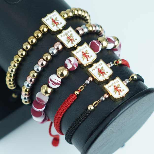 Pulsera de equipos Colombianos en Oro Laminado