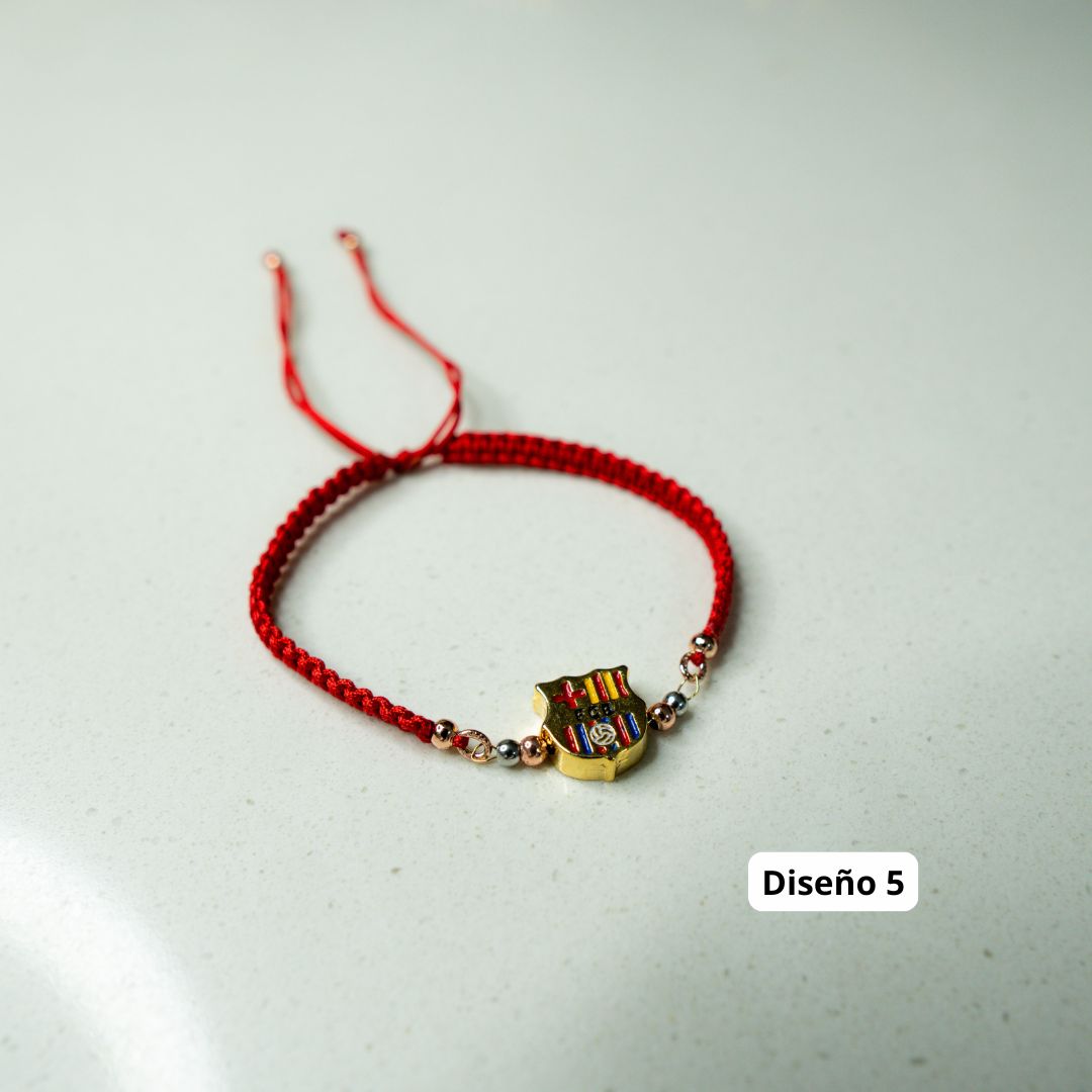 Pulsera FC Barcelona (Oro laminado 18k)