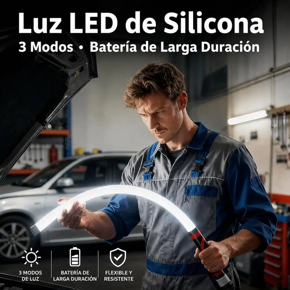 Linterna led de silicona – Luz potente para trabajo o emergencias