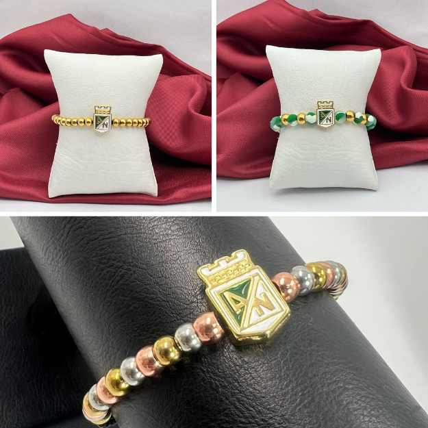 Pulsera de equipos Colombianos en Oro Laminado