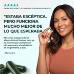 Controla el mal olor corporal con una fórmula de clorofilina de acción interna, sin cremas, sin sprays y con una rutina tan simple como tomar 1 cápsula diaria.