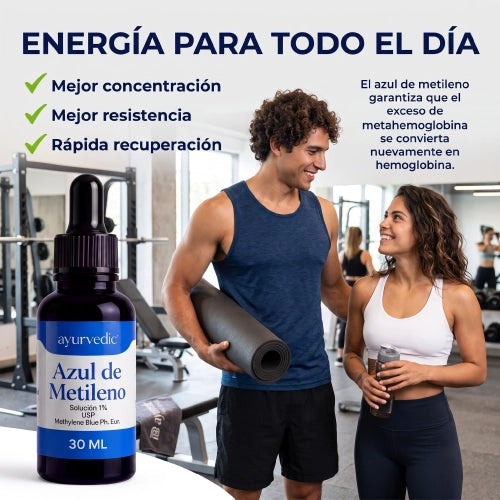 Mantén una mente más activa y enfocada con Azul de Metileno USP al 1%, una fórmula líquida de dosificación práctica que puedes incorporar a tu día sin preparaciones complicadas.