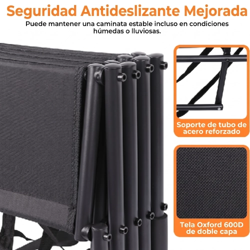 Evita que tu perro tenga que saltar para subir al carro, la cama o el sofá: despliega en segundos y dale una subida más fácil y estable con sus 4 escalones reforzados.