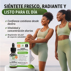 Si después de comer quedas inflado y pesado, incorpora clorofilina y menta en segundos: unas gotas en agua para sentir tu rutina más ligera.